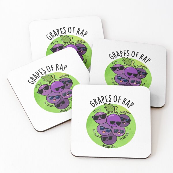 Item preview, Grapes Of Rap Funny Fruit Puns  designed and sold by punnybone.