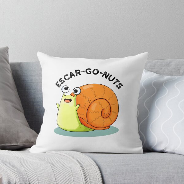 Item preview, Escar-go Nuts Funny Escargot Snail Puns  designed and sold by punnybone.