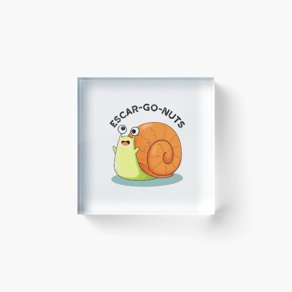 Item preview, Escar-go Nuts Funny Escargot Snail Puns  designed and sold by punnybone.