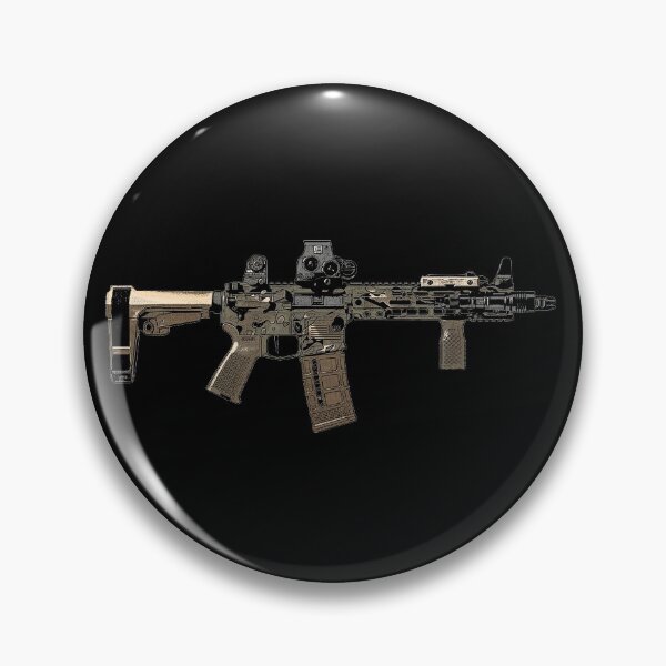 Item preview, AR15 Tan Camo Cartoon Military Gun designed and sold by Matt Ballinger.