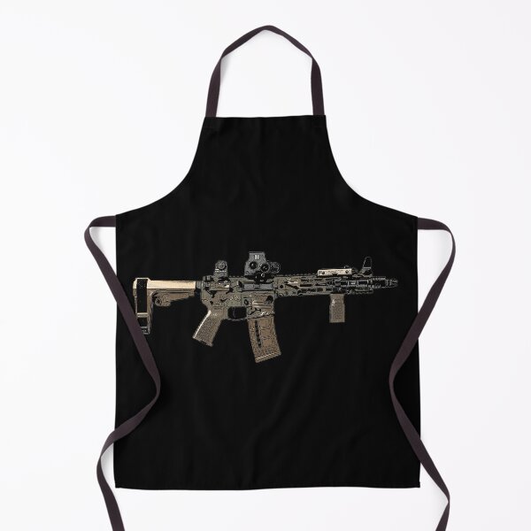 Item preview, AR15 Tan Camo Cartoon Military Gun designed and sold by Matt Ballinger.