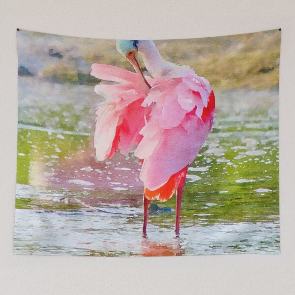 Item preview, Roseate Spoonbill Watercolor designed and sold by Susan Rydberg.