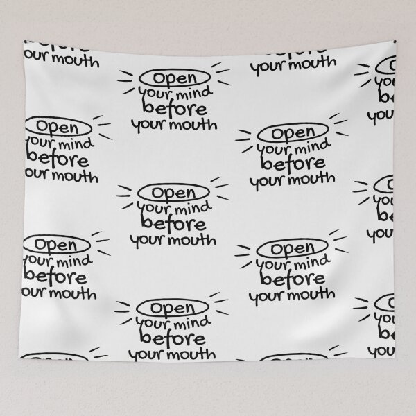 Item preview, Open Your Mind Before Your Mouth  designed and sold by SweetAndSpice.
