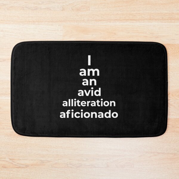 Item preview, I Am An Avid Alliteration Aficionado designed and sold by artfulnotebook.
