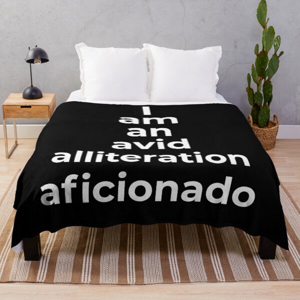Item preview, I Am An Avid Alliteration Aficionado designed and sold by artfulnotebook.