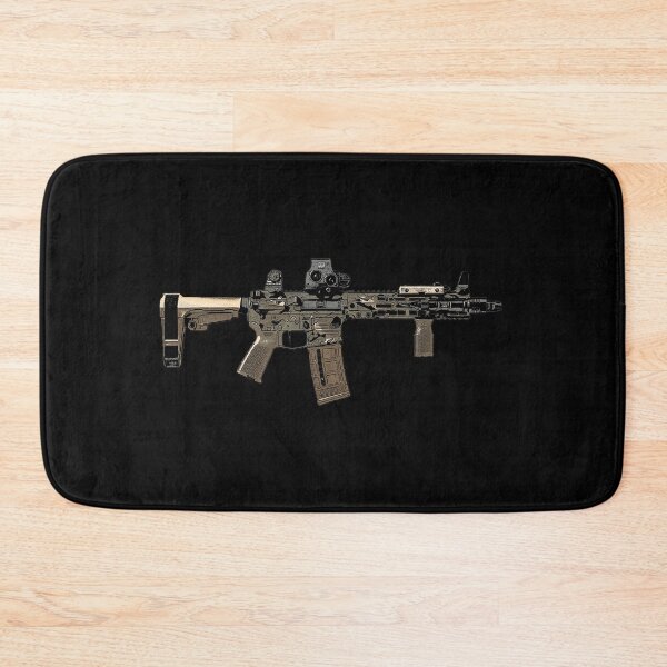 Item preview, AR15 Tan Camo Cartoon Military Gun designed and sold by Matt Ballinger.