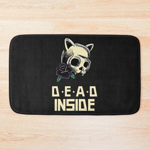 Item preview, Dead Inside Cat Skull Rose designed and sold by Purrfecta.