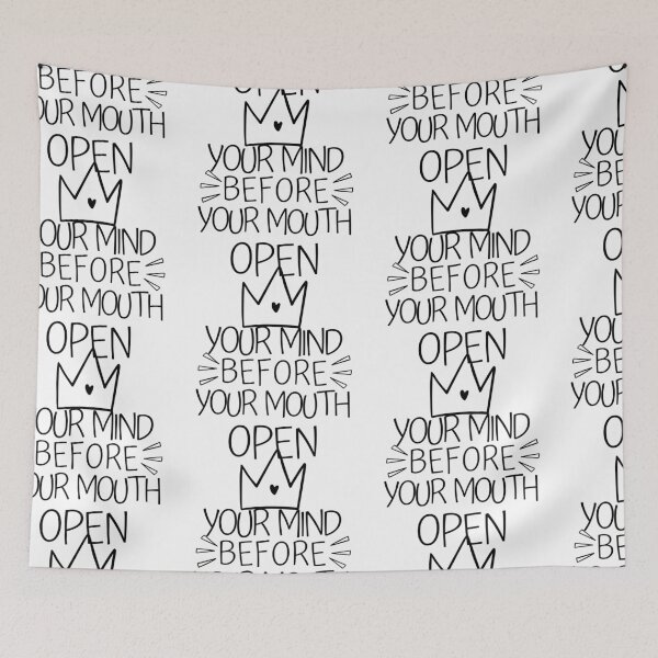 Item preview, Open Your Mind Before Your Mouth  designed and sold by SweetAndSpice.