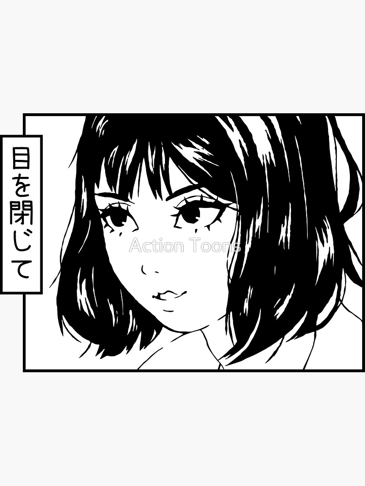 Anime Girl Manga Panel
