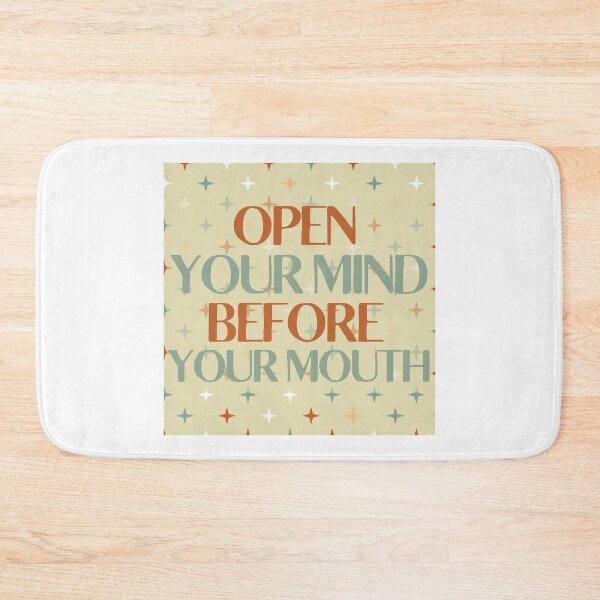 Item preview, Open Your Mind Before Your Mouth Star Pattern designed and sold by SweetAndSpice.