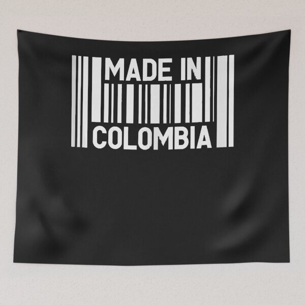 Aperçu de l'œuvre Made in Colombia Colombian Flag Colombians Gift  créée et vendue par Lukifo-Glacier.