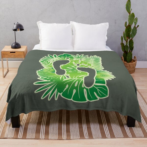 Item preview, Leafy Footprints. Green. designed and sold by BOLD-Australia.