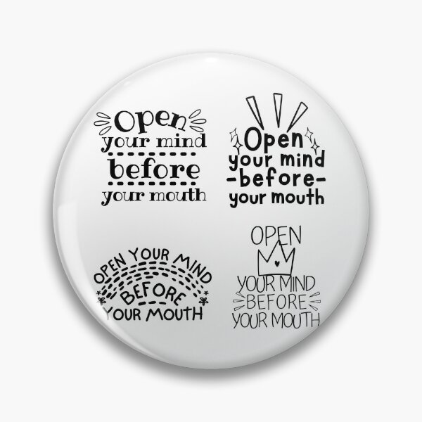 Item preview, Open Your Mind Before Your Mouth Sticker Pack designed and sold by SweetAndSpice.
