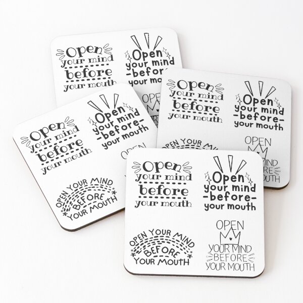 Item preview, Open Your Mind Before Your Mouth Sticker Pack designed and sold by SweetAndSpice.