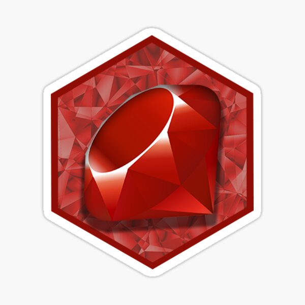 Item preview, Ruby Hexagon designed and sold by JFKsStickers.