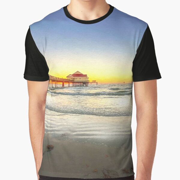 Clearwater Beach Sunset Graphic T-Shirt