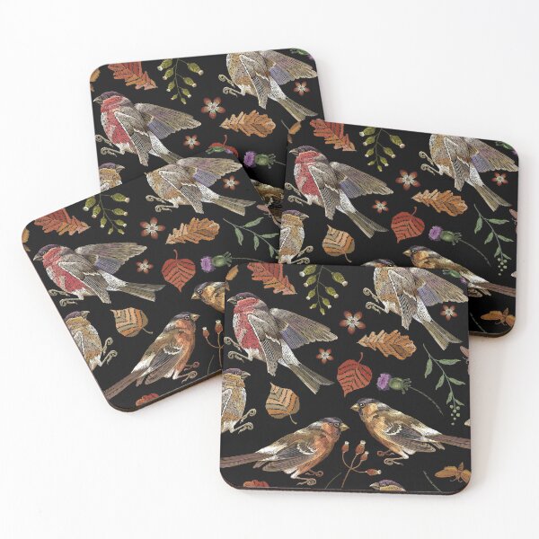 Item preview, Autumn leaves and birds designed and sold by matrioshka.