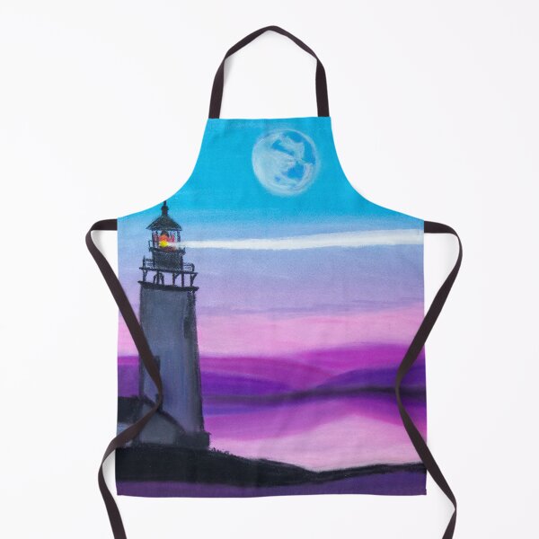 Item preview, Lighthouse Shining a Light Below a Moon designed and sold by AliCatOriginals.