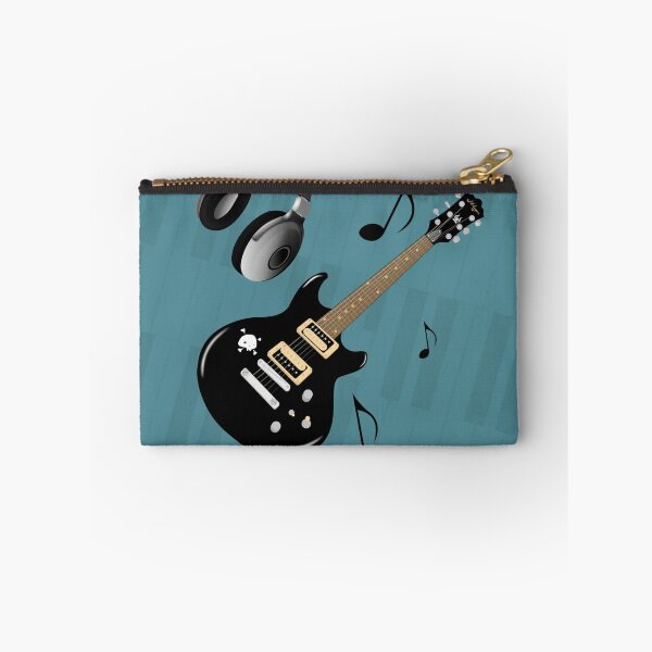 Item preview, Blue Piano Keys Black Electric Guitar designed and sold by moondreamsmusic.