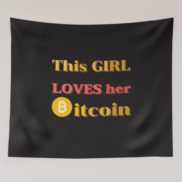 Item preview, This Girl Loves Her Bitcoin, crytocurrency bitcoin designed and sold by sirina2796.