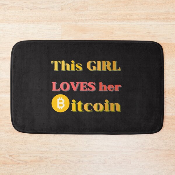 Item preview, This Girl Loves Her Bitcoin, crytocurrency bitcoin designed and sold by sirina2796.