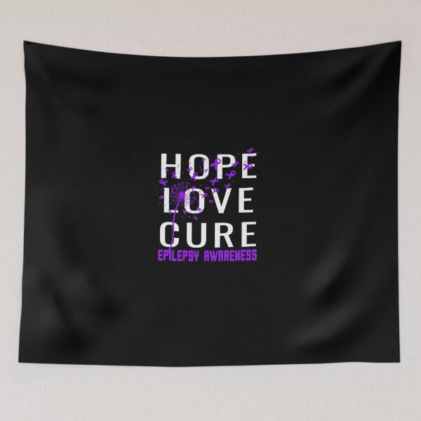 Item preview, Hope Love Cúré Épílépsý Awareness Long Sleeve T Shirt Team T designed and sold by BRTPBZ.