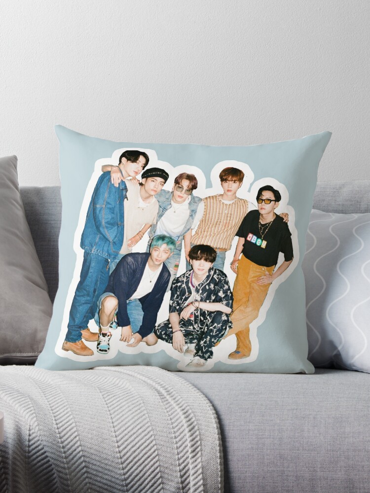 K Pop Boy Band BTS Two Sided Pillow Case Pillow Sham 17 x 17