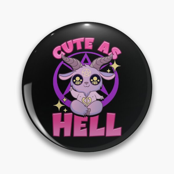 Item preview, Cute As Hell Pastel Anime Kawaii Baphomet Goth Pun designed and sold by perfectpresents.