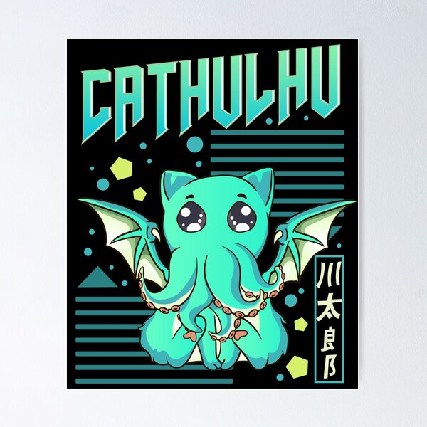 Item preview, Cathulhu Funny Cat Cthulhu Pun Kawaii Anime designed and sold by perfectpresents.