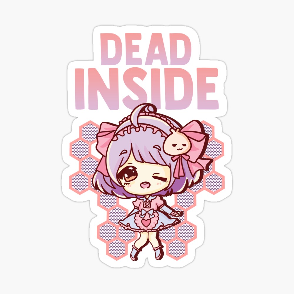 Cute Pastel Goth Dead Inside Kawaii Anime Girl Digital Art by The Perfect  Presents - Fine Art America