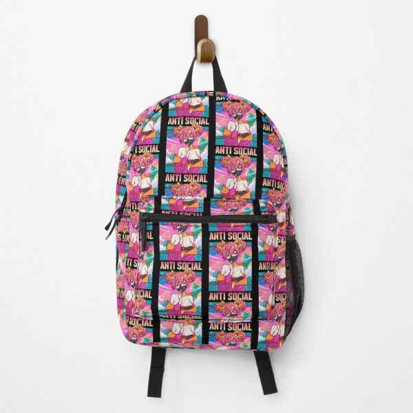 Item preview, Anti Social Vaporwave Anime Girl Cute Antisocial designed and sold by perfectpresents.