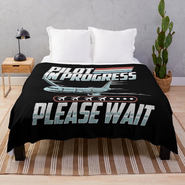 Item preview, Pilot In Progress Please Wait Airplane License Pun designed and sold by perfectpresents.