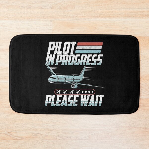 Item preview, Pilot In Progress Please Wait Airplane License Pun designed and sold by perfectpresents.