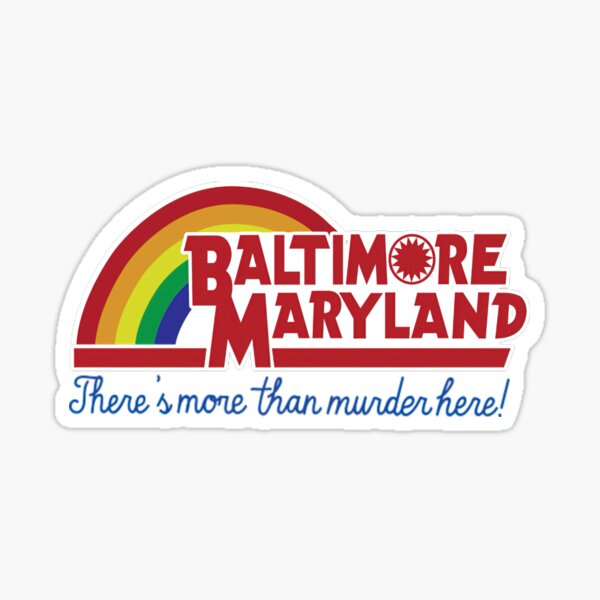 baltimore maryland reading rainbow maryland Sticker
