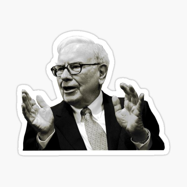 WARREN BUFFET 'Impatient to Patient' - Phil Your Mind Sticker