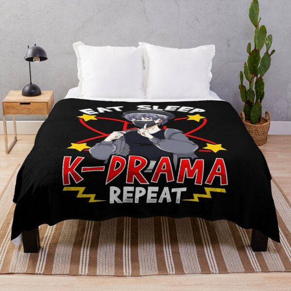 Item preview, Funny Eat Sleep K-Drama Repeat K-Pop Korean Anime designed and sold by perfectpresents.