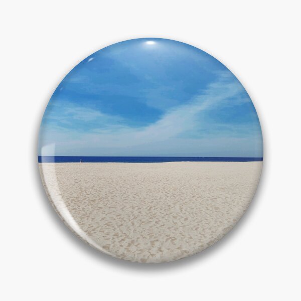 Item preview, White Sand Empty Beach Beautiful Sky And Blue Ocean Line designed and sold by GabryNY.