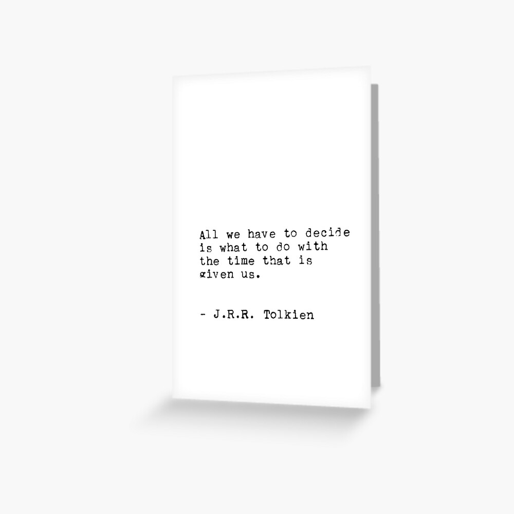 Quote Me on It: Time Well Spent Greeting Card