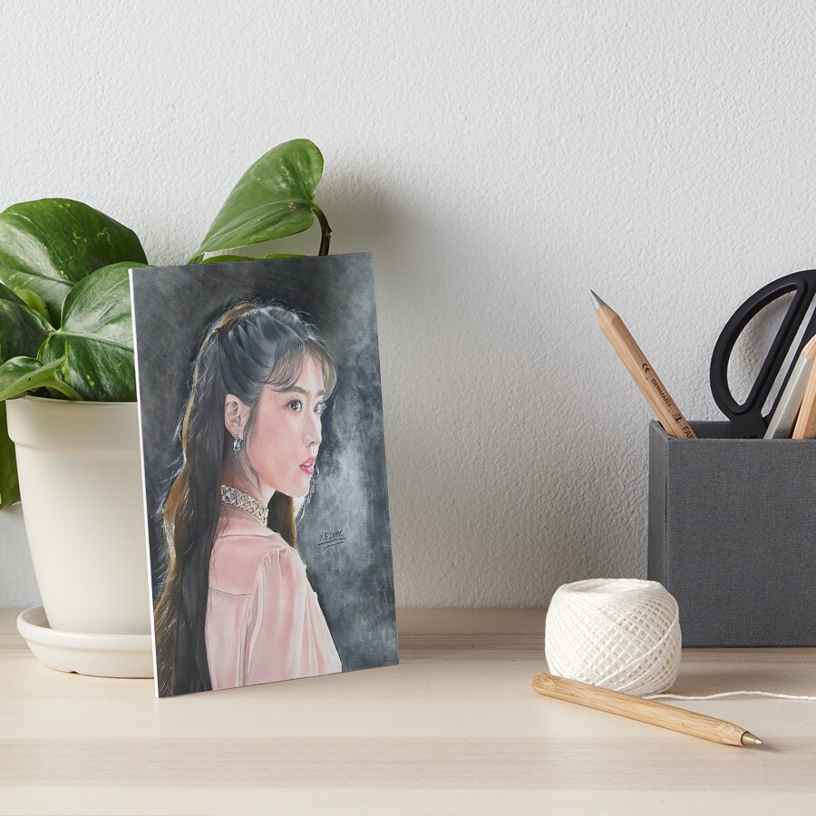 Iu Lee Ji Eun Colour Pencil Drawing Art Xszone Art Board Print For Sale By Xszone Redbubble 5025