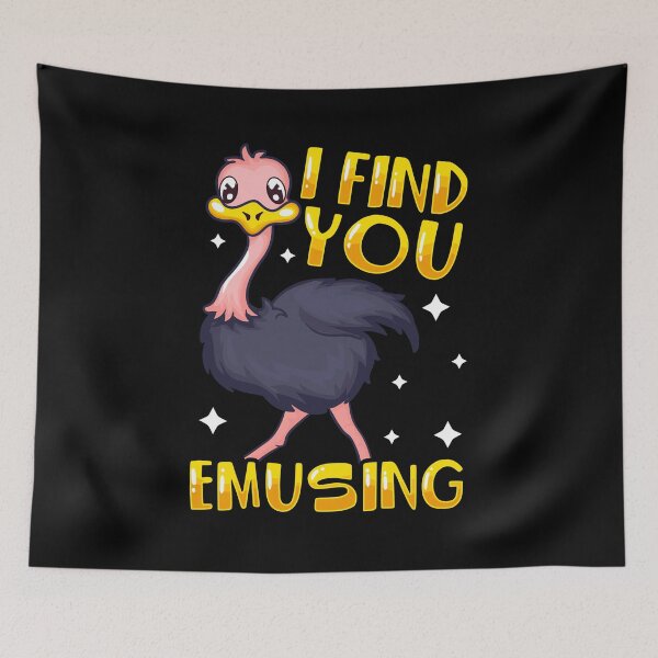 Item preview, I Find You Emusing Cute & Funny Emu Pun designed and sold by perfectpresents.
