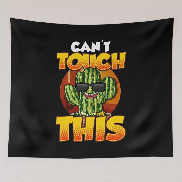 Item preview, Can't Touch This Funny Cactus Pun Gardening designed and sold by perfectpresents.