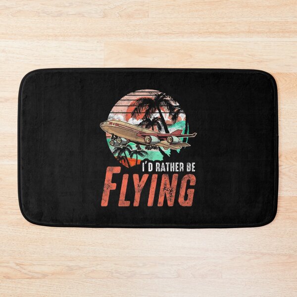 Item preview, Retro I'd Rather Be Flying Airplane Pilot License designed and sold by perfectpresents.