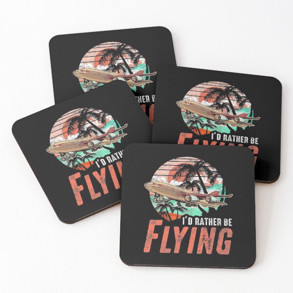 Item preview, Retro I'd Rather Be Flying Airplane Pilot License designed and sold by perfectpresents.