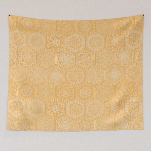 Item preview, Lemon Yellow Mandalas Scared Geometry designed and sold by solrevolver.