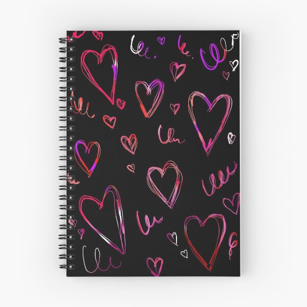 Item preview, Hearts and Spirals Funky Abstract Pattern designed and sold by TheBattenworld.