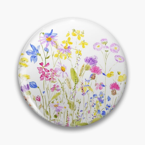 Item preview, hand painted colorful meadow painting designed and sold by ColorandColor.