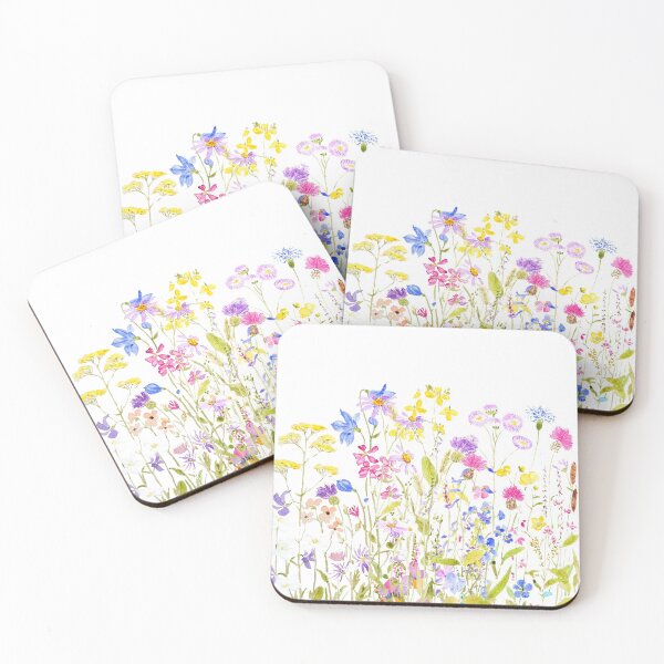 Item preview, hand painted colorful meadow painting designed and sold by ColorandColor.