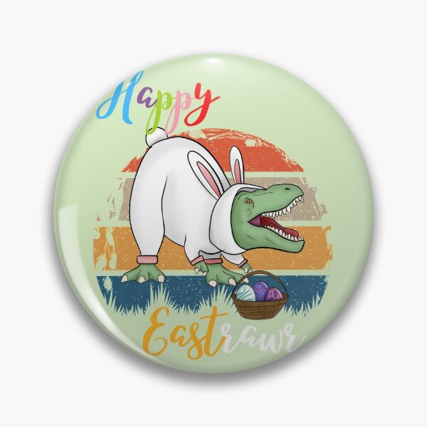 Item preview, Happy Eastrawar Funny T-Rex In Bunny Costume designed and sold by GulQari.