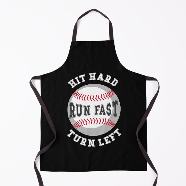 Item preview, Hit Hard Run Fast Turn Left / Baseball Player, Game Saying design designed and sold by CreatedByHeidi.