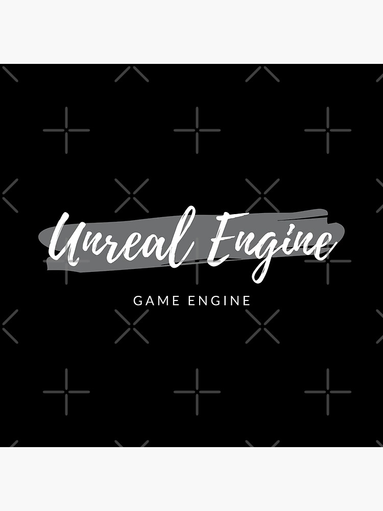 "Unreal Engine Game Engine Paint Smear" Poster by codewearIO Redbubble